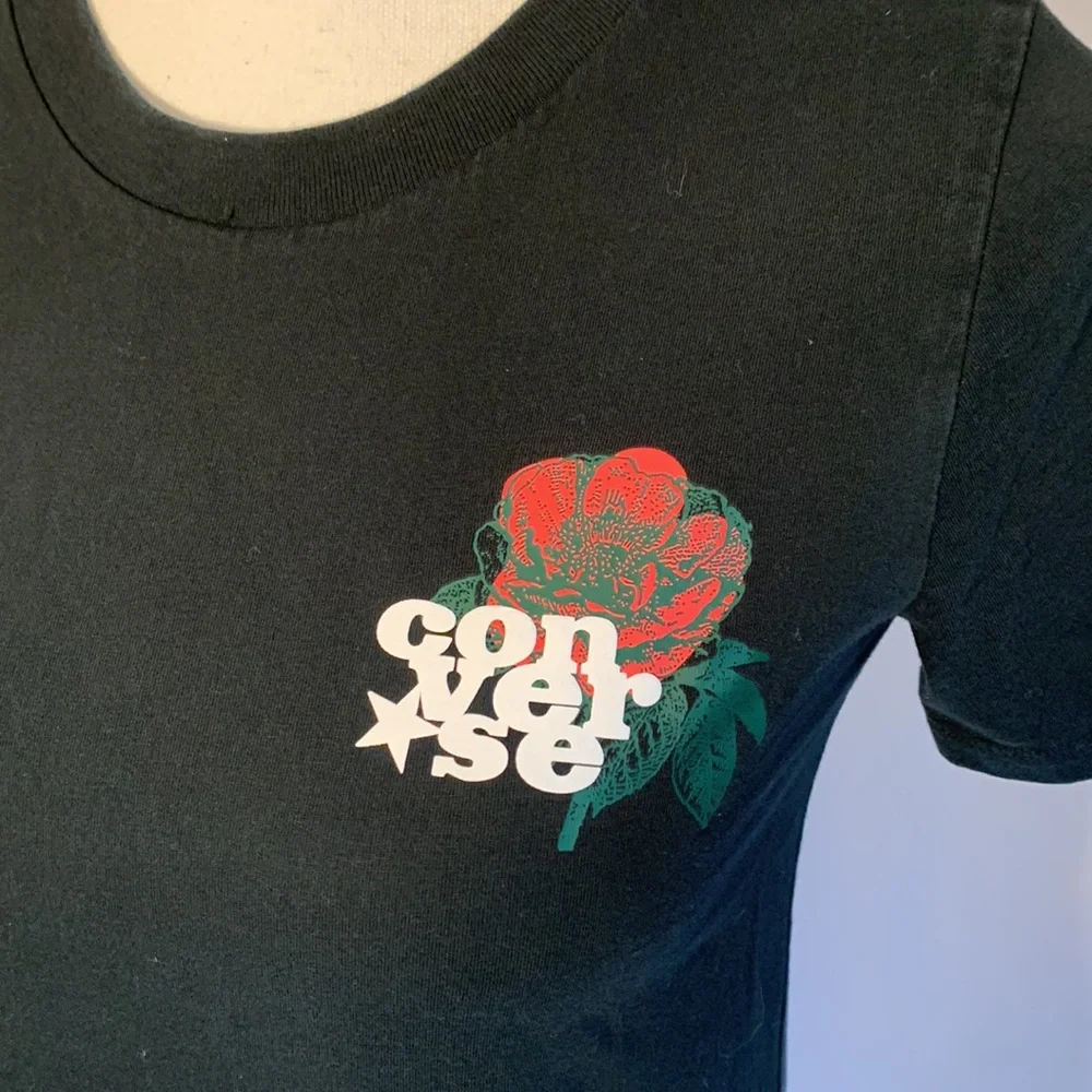 Converse Women’s Short Sleeve Tee Sirt - Picture 2 of 5